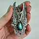 Silver pendant 'angel' with wings Labradorite, Labrador. Pendant. Shard Noir - handmade jewelry. My Livemaster. Фото №4