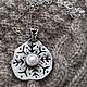 Серебряная подвеска "Снежинка" с жемчугом. Подвеска. LINEN & SILVER ( ЛЕН и СЕРЕБРО ). Интернет-магазин Ярмарка Мастеров.  Фото №2