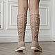 Botas de verano ' Daniela'. High Boots. KnittedBoots. My Livemaster. Фото №5