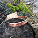 Textured cuff bracelet made of pure copper. Cuff bracelet. dia-la-succeso. Online shopping on My Livemaster.  Фото №2