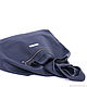 Blue Bag Leather Shoulder Bag Bag Package T-shirt String Bag Shopper. Sacks. BagsByKaterinaKlestova (kklestova). My Livemaster. Фото №4