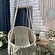 Кресло подвесное плетеное, гамак для дома и сада. Кресла. Annamakredekor. Интернет-магазин Ярмарка Мастеров.  Фото №2