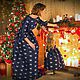 Order Children's dress set bow family'Christmas miracle'. Alexandra Maiskaya. Livemaster. . Childrens Dress Фото №3