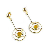 Украшения handmade. Livemaster - original item Jade earrings, yellow earrings to buy, original earrings. Handmade.