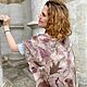 Шёлковый палантин «Аметисты в серебре» Экопринт. Палантины. HELEN BRY Авторская женская одежда. Интернет-магазин Ярмарка Мастеров.  Фото №2