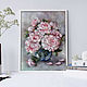 Picture of wool Peonies. Pictures. Galina Ansiforova. Online shopping on My Livemaster.  Фото №2