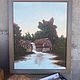 Заказать Water mill. A Victorian-style painting. Antik Boutique Love. Ярмарка Мастеров. . Vintage paintings Фото №3