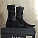  Leather boots, Luxury Byblos. Italy, 36 p, Vintage shoes, Samara,  Фото №1