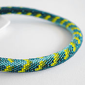Украшения handmade. Livemaster - original item Necklace made of beads with a snake pattern. Handmade.