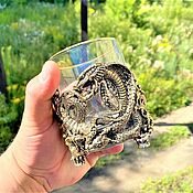 Посуда handmade. Livemaster - original item Whiskey Glass Serpent Tempter. Handmade.