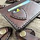 Картхолдер гитариста. Визитницы. Handy Beast Leather. Ярмарка Мастеров.  Фото №6