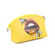 Cosmetic bag 'Honey lips'. Beauticians. Pelle Volare. Online shopping on My Livemaster.  Фото №2