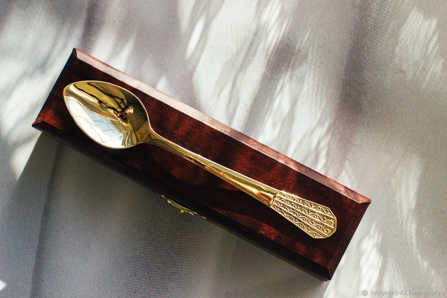 Чайная ложка из золота 750 в интернет-магазине Ярмарка Мастеров по цене10000 ₽ – HNAI5RU
