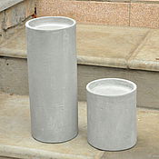 Для дома и интерьера handmade. Livemaster - original item A set of concrete candlesticks Cylinder LOFT LOFT. Handmade.