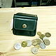 Wallet small leather. Emerald Crazy Horse. Wallets. Bags and accessories. Alexandra (SSbagS). My Livemaster. Фото №6
