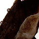Жилет женский коричневый с опушкой из натуральной овчины Дубленкин. Жилеты. Дубленкин. Ярмарка Мастеров.  Фото №6