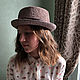 Raffia porkpie hat, Hats1, Dubna,  Фото №1