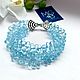 Bracelet made of natural topaz ' Forget-me-not», Bead bracelet, Moscow,  Фото №1