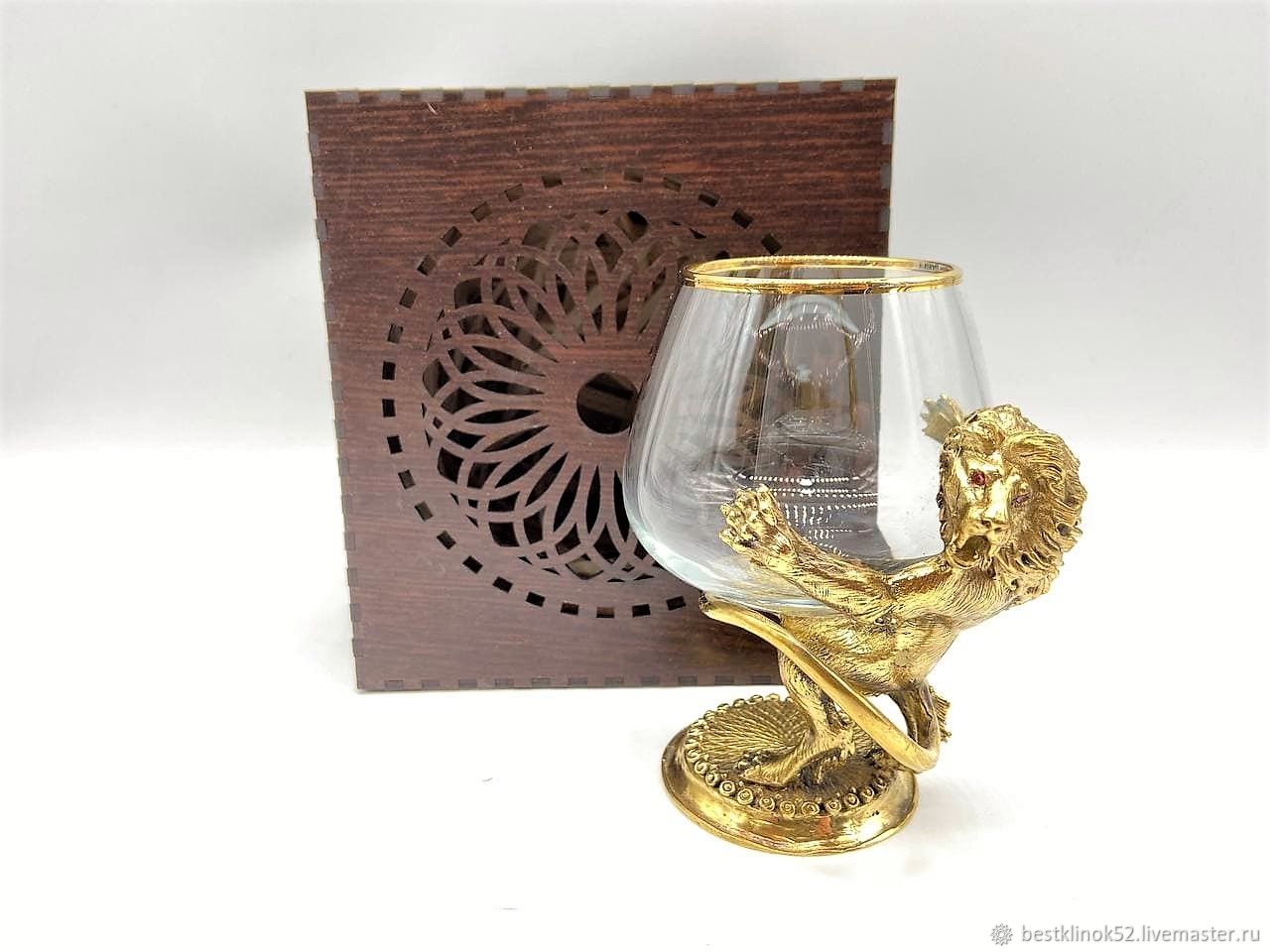 Cognac glass Lion, Wine Glasses, Pavlovo,  Фото №1