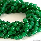Материалы для творчества handmade. Livemaster - original item Jade beads with a cut of 6 mm piece. Handmade.