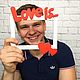 Заказать Фоторамка "Love is" деревянная в ассортименте. Бутик Подарков - декор из дерева. Ярмарка Мастеров. . Подарки на 14 февраля Фото №3