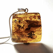 Украшения handmade. Livemaster - original item Large pendant made of natural Baltic amber (441). Handmade.