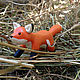 Фигурка лиса "Stupid Fox" , фигурка на торт, статуэтка. Статуэтки. Мастерская Сornflower (Mehovi4ok). Ярмарка Мастеров.  Фото №4