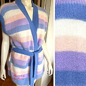 Одежда handmade. Livemaster - original item vest: Female from angora. Handmade.
