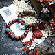 Set of three bracelets 'Taiga Berry'. Bead bracelet. Handiwork decorations. Online shopping on My Livemaster.  Фото №2