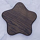 menazhnitsa 'star' made of oak, color ' coal'. Scissors. derevyannaya-masterskaya-yasen (yasen-wood). My Livemaster. Фото №4