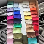 Материалы для творчества handmade. Livemaster - original item Fabrics:NATURAL SILK SATIN STRETCH - ITALY - IN ASSORTMENT. Handmade.