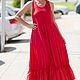 Long dress with ruffles, Summer dress - DR0184TRCO, Dresses, Sofia,  Фото №1