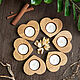 Heart candlesticks made of oak and beech 6 pieces. Candlesticks. Компания Wood Makers. My Livemaster. Фото №5