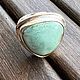 Кольцо с Монгольской Бирюзой в серебре 925. Кольца. Jeweller -Danil. Интернет-магазин Ярмарка Мастеров.  Фото №2