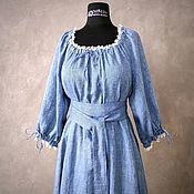 Одежда handmade. Livemaster - original item A linen dress in peasant style 