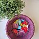 Вязаная корзинка из трикотажной пряжи. Корзины. Knitted basket. Ярмарка Мастеров.  Фото №4