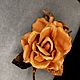 Copy of Copy of Flower from leather brooch peony. Brooches. silkjardin (silkjardin). My Livemaster. Фото №5