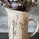 Кувшин керамический "разнотравье". Кувшины. Dar.ceramica (daria-rasputina). Интернет-магазин Ярмарка Мастеров.  Фото №2