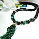 Sautoire made of malachite and black agate, Necklace, Moscow,  Фото №1