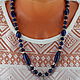 Necklace with a pendant made of lapis lazuli stones ' Evening in Sorrento'. Necklace. Magic box. My Livemaster. Фото №4