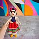 Вязаная кукла Фрида Кало  Frida.hand made, Мягкие игрушки, Москва,  Фото №1