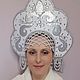 kokoshnik. Russian kokoshnik. The headdress for the snow Maiden. Kokoshnik. tanya-artfantasy. Online shopping on My Livemaster.  Фото №2