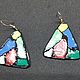 Серьги: Гауди. Серьги классические. khlyupinaDesign. Интернет-магазин Ярмарка Мастеров.  Фото №2