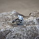 Silver ring snake 'triangle' with moonstone. Rings. Unusual Gemstone Jewelry. My Livemaster. Фото №5