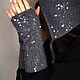 Mittens: knitted mitts with sequins from angora warm mittens for women, Mitts, Cheboksary,  Фото №1