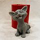 Silicone mold for soap 'Cat with big ears', Form, Arkhangelsk,  Фото №1