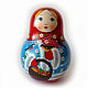 Неваляшка большая "Варя Матрёшкина" (со звоном). Dolls1. matrioska (mir-matrioshki). Online shopping on My Livemaster.  Фото №2