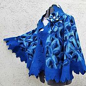 Одежда handmade. Livemaster - original item Felted poncho 