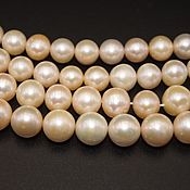 Материалы для творчества handmade. Livemaster - original item Natural Cream Pearl Beads Class AAA 11 mm. Handmade.