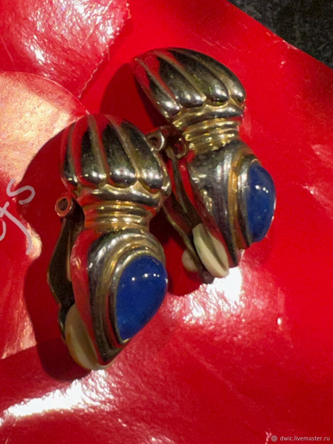 Clips 'Andelaroche', France, Vintage earrings, Arnhem,  Фото №1